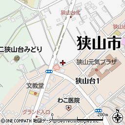 埼玉県狭山市加佐志385周辺の地図