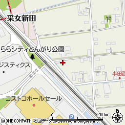 埼玉県三郷市半田16周辺の地図