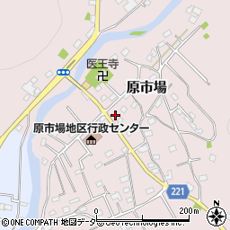 埼玉県飯能市原市場1041-5周辺の地図