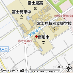 富士見市立南畑放課後児童クラブ周辺の地図