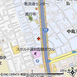 ガスト浦和中島店周辺の地図
