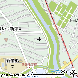新栄町団地４－３周辺の地図