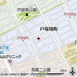 埼玉県川口市戸塚境町28-24周辺の地図