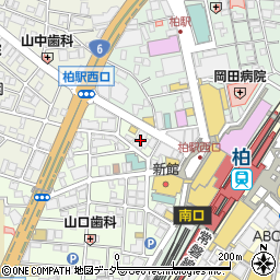 薬局くすりの福太郎柏西口店周辺の地図