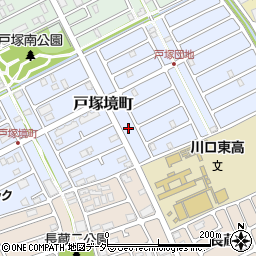 埼玉県川口市戸塚境町27周辺の地図