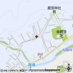 埼玉県飯能市赤沢378-12周辺の地図