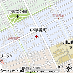 埼玉県川口市戸塚境町28-18周辺の地図