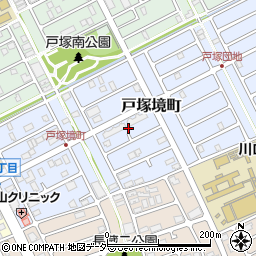 埼玉県川口市戸塚境町28周辺の地図