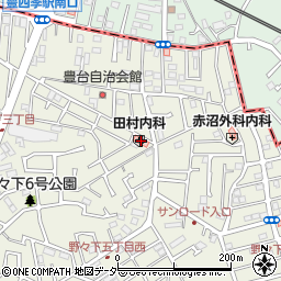 田村内科クリニック周辺の地図