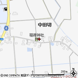 中田切区集会所周辺の地図