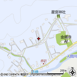 埼玉県飯能市赤沢378-14周辺の地図