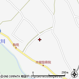長野県木曽郡木曽町日義駒見周辺の地図