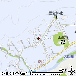 埼玉県飯能市赤沢378-7周辺の地図