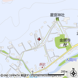 埼玉県飯能市赤沢378-6周辺の地図