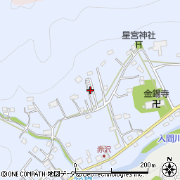 埼玉県飯能市赤沢378-16周辺の地図