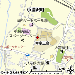 帝京第三高等学校　男子寮周辺の地図