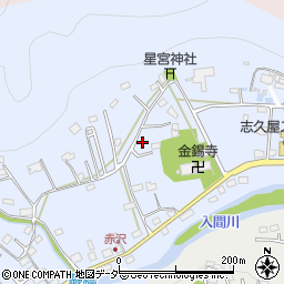 埼玉県飯能市赤沢270周辺の地図