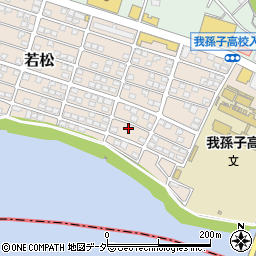 千葉県我孫子市若松168-3周辺の地図