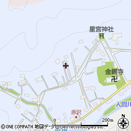 埼玉県飯能市赤沢378-17周辺の地図