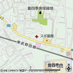ファミリーマート柏豊四季店周辺の地図