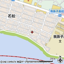 千葉県我孫子市若松168-2周辺の地図