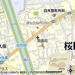 ステーキハンバーグ＆サラダバーけん埼大通店周辺の地図