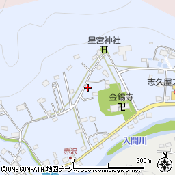 埼玉県飯能市赤沢270-2周辺の地図