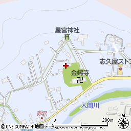 埼玉県飯能市赤沢267-2周辺の地図