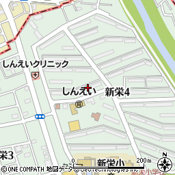 新栄町団地２－１周辺の地図