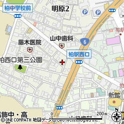 東京セキスイハイム　柏駅西口展示場周辺の地図