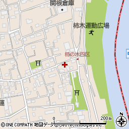 埼玉県草加市柿木町457周辺の地図