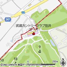 武蔵カントリークラブ笹井コース周辺の地図