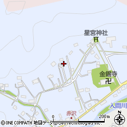 埼玉県飯能市赤沢378-19周辺の地図