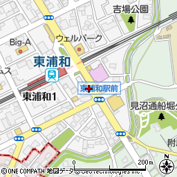 浦和東警察書東浦和駅前交番周辺の地図