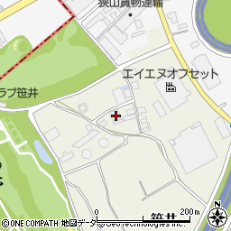 埼玉県狭山市笹井715-1周辺の地図