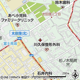 太田窪テラスハウス周辺の地図