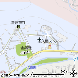 埼玉県飯能市赤沢232-1周辺の地図