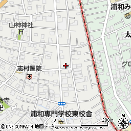 三宝電機浦和社宅周辺の地図