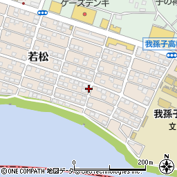 千葉県我孫子市若松160-13周辺の地図