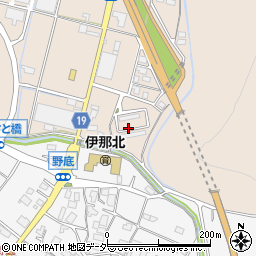 長野県伊那市福島雇用促進住宅周辺の地図