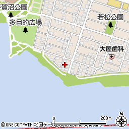 千葉県我孫子市若松124周辺の地図