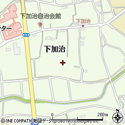 埼玉県飯能市下加治周辺の地図