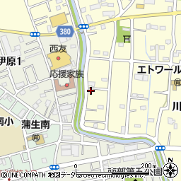 埼玉県越谷市川柳町3丁目223周辺の地図