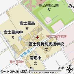埼玉県立富士見高等学校周辺の地図