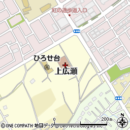 埼玉県狭山市上広瀬霞周辺の地図