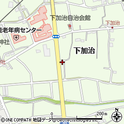 埼玉県飯能市下加治189周辺の地図