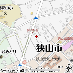 埼玉県狭山市加佐志351周辺の地図