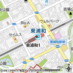 東浦和駅周辺の地図