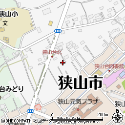 埼玉県狭山市加佐志352周辺の地図