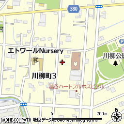 埼玉県越谷市川柳町3丁目90周辺の地図